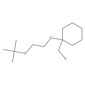 1-[2-(Tert-butoxy)ethoxy]-1-(iodomethyl)cyclohexane Structure
