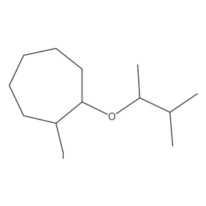 1-Iodo-2-[(3-methylbutan-2-yl)oxy]cycloheptane结构式