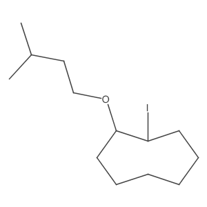 1-Iodo-2-(3-methylbutoxy)cyclooctane结构式