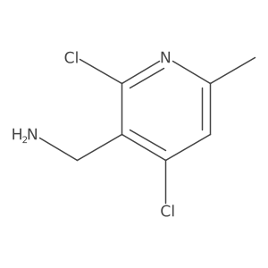 2,4-Dichloro-6-methyl-3-pyridinemethanamine结构式