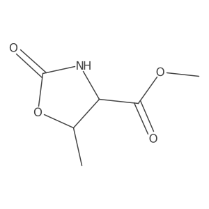 (4R,5S)-Methyl 5-methyl-2-oxooxazolidine-4-carboxylate Structure