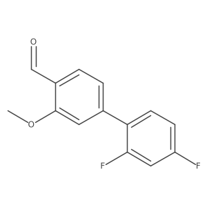 2',4'-Difluoro-3-methoxy-[1,1'-biphenyl]-4-carbaldehyde Structure