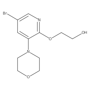 2-((5-Bromo-3-morpholinopyridin-2-yl)oxy)ethanol Structure