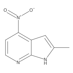 2-methyl-4-nitro-1H-pyrrolo[2,3-b]pyridine Structure