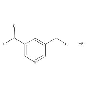 3-(Chloromethyl)-5-(difluoromethyl)pyridine hydrobromide结构式