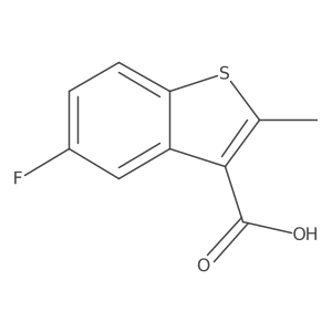 5-Fluoro-2-methyl-1-benzothiophene-3-carboxylic acid Structure