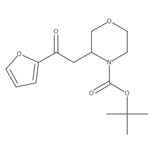 Tert-butyl 3-[2-(furan-2-yl)-2-oxoethyl]morpholine-4-carboxylate Structure