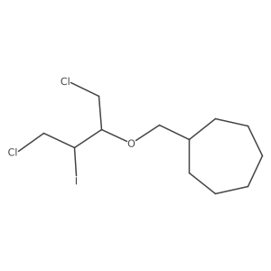 {[(1,4-Dichloro-3-iodobutan-2-yl)oxy]methyl}cycloheptane结构式
