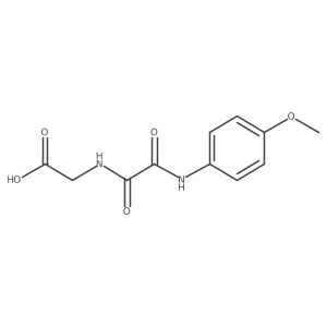 {[[(4-Methoxyphenyl)amino](oxo)acetyl]amino}acetic acid结构式