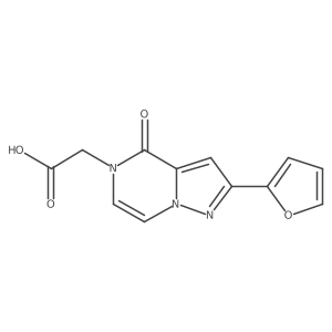 2-(2-(Furan-2-yl)-4-oxopyrazolo[1,5-a]pyrazin-5(4H)-yl)acetic acid Structure