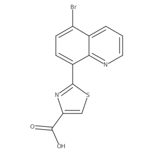 2-(5-Bromoquinolin-8-yl)thiazole-4-carboxylic Acid Structure