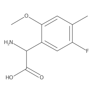 2-Amino-2-(5-fluoro-2-methoxy-4-methylphenyl)acetic acid Structure