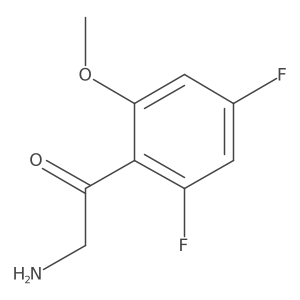 2-Amino-1-(2,4-difluoro-6-methoxyphenyl)ethan-1-one Structure