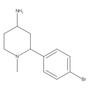 2-(4-Bromophenyl)-1-methylpiperidin-4-amine结构式