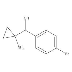 (1-Aminocyclopropyl)(4-bromophenyl)methanol Structure