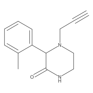 3-(2-Methylphenyl)-4-(prop-2-yn-1-yl)piperazin-2-one结构式