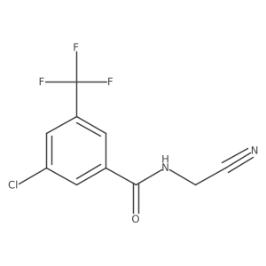 3-chloro-N-(cyanomethyl)-5-(trifluoromethyl)benzamide Structure