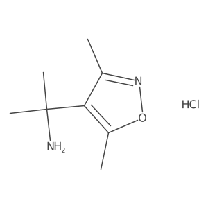 2-(Dimethyl-1,2-oxazol-4-yl)propan-2-amine hydrochloride结构式