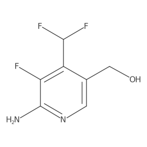 (6-Amino-4-(difluoromethyl)-5-fluoropyridin-3-yl)methanol结构式