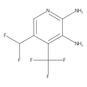 5-(Difluoromethyl)-4-(trifluoromethyl)pyridine-2,3-diamine结构式