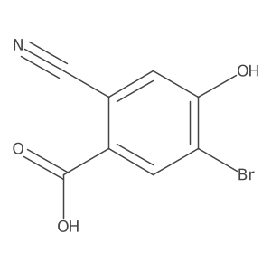 5-Bromo-2-cyano-4-hydroxybenzoic acid Structure