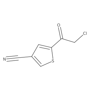 5-(2-Chloroacetyl)thiophene-3-carbonitrile Structure