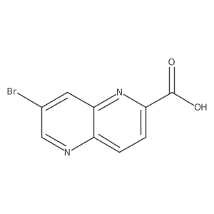 7-Bromo-1,5-naphthyridine-2-carboxylic acid结构式