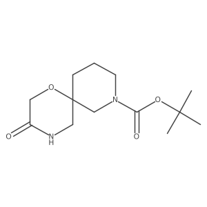 Tert-butyl 3-oxo-1-oxa-4,8-diazaspiro[5.5]undecane-8-carboxylate Structure