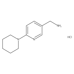 (6-(Piperidin-1-yl)pyridin-3-yl)methanamine hydrochloride Structure