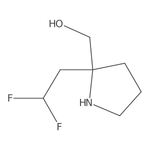 [2-(2,2-Difluoroethyl)pyrrolidin-2-yl]methanol Structure