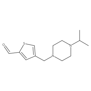 4-{[4-(Propan-2-yl)piperazin-1-yl]methyl}thiophene-2-carbaldehyde Structure