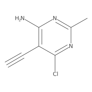 6-Chloro-5-ethynyl-2-methylpyrimidin-4-amine Structure