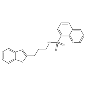 N-(3-(benzofuran-2-yl)propyl)quinoline-8-sulfonamide Structure