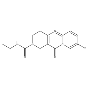 N-ethyl-8-fluoro-11-oxo-3,4-dihydro-1H-dipyrido[1,2-a:4',3'-d]pyrimidine-2(11H)-carboxamide Structure