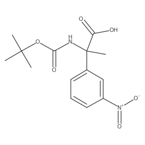 2-{[(Tert-butoxy)carbonyl]amino}-2-(3-nitrophenyl)propanoic acid Structure