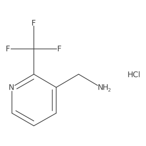 (2-(Trifluoromethyl)pyridin-3-yl)methanamine hydrochloride结构式
