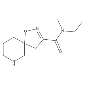 N-ethyl-N-methyl-1-oxa-2,7-diazaspiro[4.5]dec-2-ene-3-carboxamide结构式