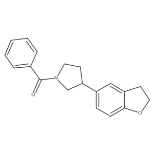 1-Benzoyl-3-(2,3-dihydro-1-benzofuran-5-yl)pyrrolidine Structure
