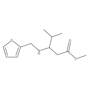 Methyl 3-{[(furan-2-yl)methyl]amino}-4-methylpentanoate Structure
