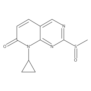 8-cyclopropyl-2-methylsulfinyl-8H-pyrido[2,3-d]pyrimidin-7-one Structure