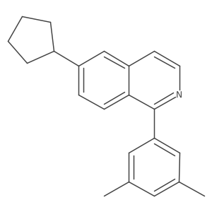 6-Cyclopentyl-1-(3,5-dimethylphenyl)isoquinoline Structure