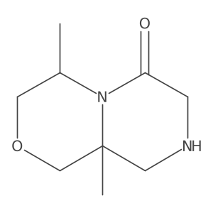 (4S,9aS)-4,9a-dimethyl-1,3,4,7,8,9-hexahydropyrazino[2,1-c][1,4]oxazin-6-one Structure