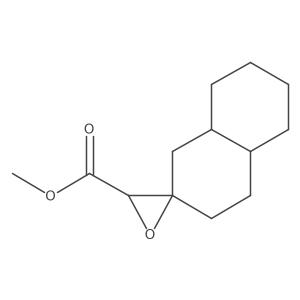methyl octahydro-1H-spiro[naphthalene-2,2'-oxirane]-3'-carboxylate结构式