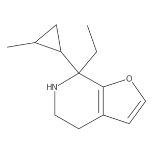 7-ethyl-7-(2-methylcyclopropyl)-4H,5H,6H,7H-furo[2,3-c]pyridine Structure