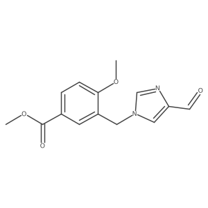 methyl 3-[(4-formyl-1H-imidazol-1-yl)methyl]-4-methoxybenzoate结构式