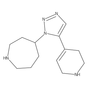 4-[5-(1,2,3,6-tetrahydropyridin-4-yl)-1H-1,2,3-triazol-1-yl]azepane结构式