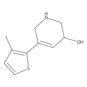 5-(3-Methylthiophen-2-yl)-1,2,3,6-tetrahydropyridin-3-ol结构式