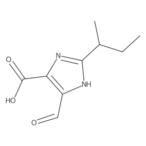 2-(butan-2-yl)-5-formyl-1H-imidazole-4-carboxylic acid Structure