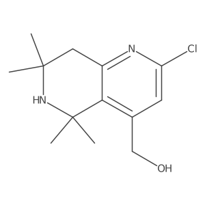 (2-Chloro-5,5,7,7-tetramethyl-5,6,7,8-tetrahydro-1,6-naphthyridin-4-yl)methanol Structure