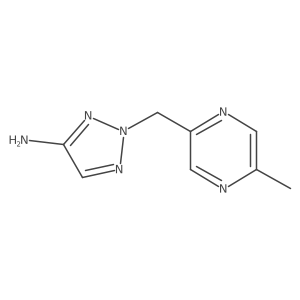 2-[(5-methylpyrazin-2-yl)methyl]-2H-1,2,3-triazol-4-amine Structure